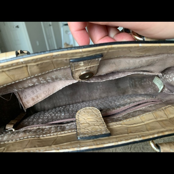 Kate Spade Beige Crocodile Skin Purse - Picture 6 of 6